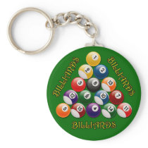BILLIARDS RACK KEY CHAIN