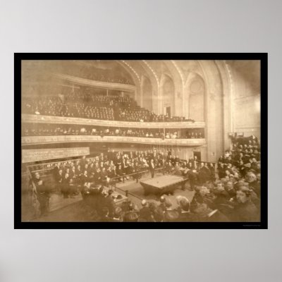 Billiards Tournament Photo 1908 Posters by lc_panoramicphotos