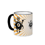billiards. tribal. mugs