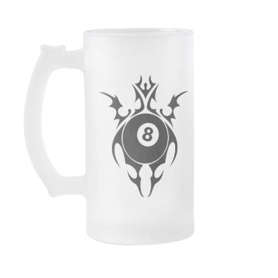 billiards. tribal. mug by asyrum