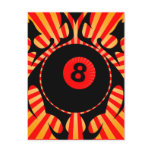billiards. tribal. post cards