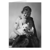 Billie Burke With Her Dog 1915 Cards