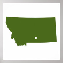 Billings, Montana Love Print