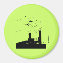 BILLOWING BIRDS FRIDGE MAGNET