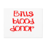 Bills Blood Donor Post Card