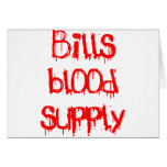 Bills Blood Supply Greeting Card