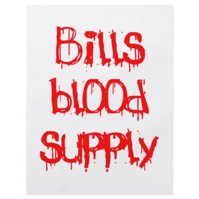 Bills Blood Supply Flyers by Fangtastic