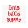 Bills Blood Supply Postcards
