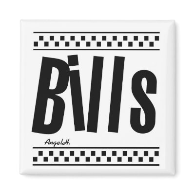 Bills checked magnet by angels_creative_wrks