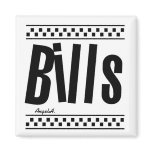 Bills checked magnet