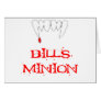 Bills Minion Greeting Card