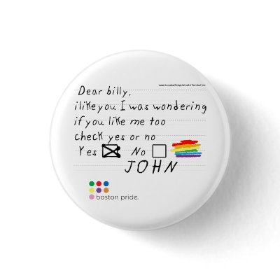 Billy Small Pinback Button by BostonPrideCommittee
