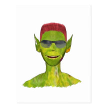Billy the extraterrestrial-Billy l'extraterrestre. Cartes Postales