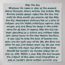 Billy The Kid Posters