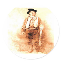 Billy the Kid Round Sticker