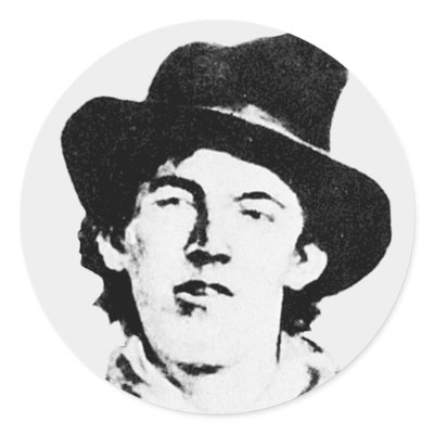 Billy The Kid ~ William H. Bonney / Outlaw Sticker by fotoshoppe