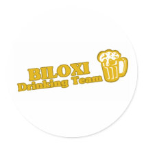 Biloxi Drinking Team tee shirts Stickers