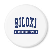 Biloxi Mississippi College Style t shirts Fridge Magnet