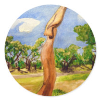 Biloxi Oaktree carving Sticker