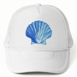 Bimini Blue Sea Shell Mesh Hat