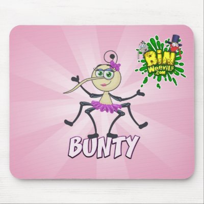 Bin Weevils Bunty Mousepad by binweevils
