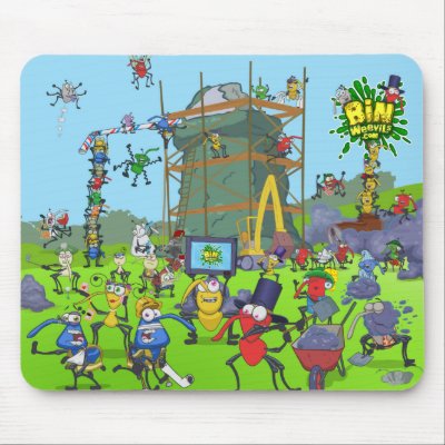 Bin Weevils Rigg's Construction Site Mousepad by binweevils