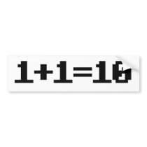 Binary Bumper Stickers