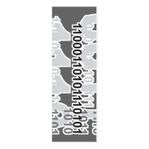 binary code bookmark business card