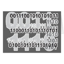 binary code design card