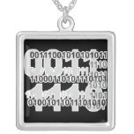 binary code design custom jewelry
