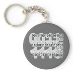 binary code design key chain