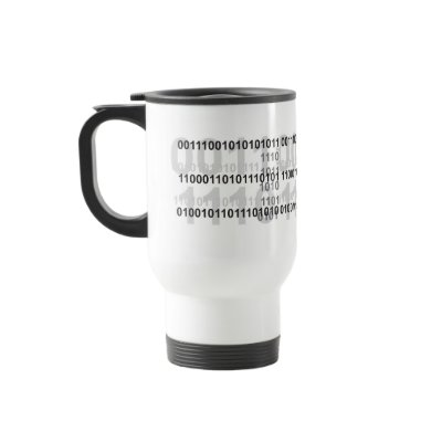 binary code design coffee mug by geekme
