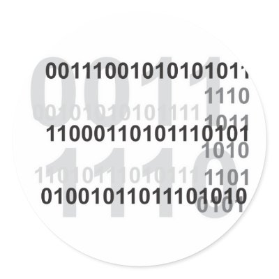 binary code design sticker by geekme