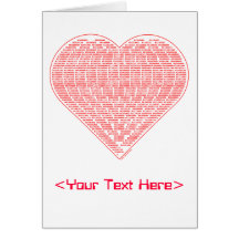 Binary Heart Card