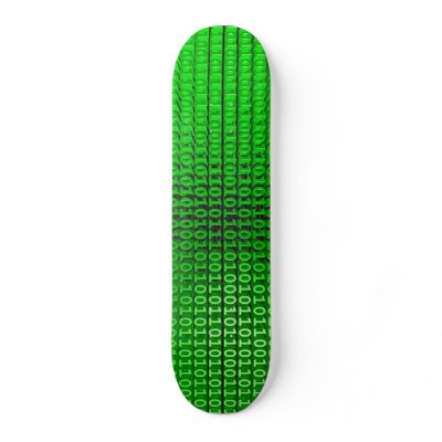 Binary! Skateboard by nightmare7darkangel