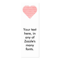 Binary Valentine Bookmark Business Card Template