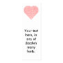 Binary Valentine Bookmark Business Card Template