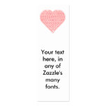 Binary Valentine Bookmark business cards