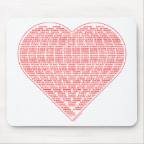 Binary Valentine Mousepad