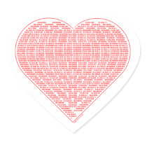 Binary Valentine Sticker