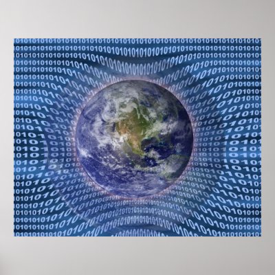 Binary World Posters by krddesigns