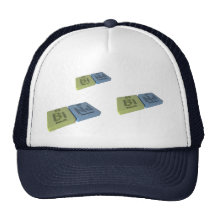 Bind as Bi Bismuth and Nd Neodymium Mesh Hats