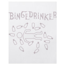 binge drinker icon full color flyer