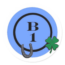 BINGO B1 ROUND STICKERS