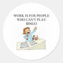 BINGO beats work Sticker