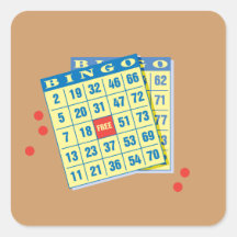Bingo Card - Play To Win - Good Luck Charms Sticker