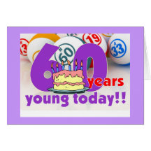Bingo cards - 60th birthday