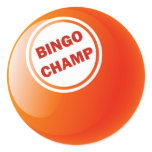 BINGO CHAMP BINGO BALL STICKER