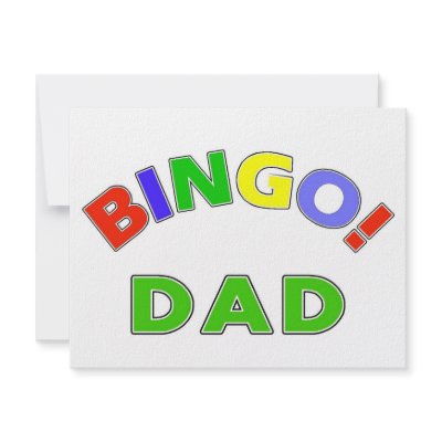 Bingo Dad Invitations by CelebrationZazzle