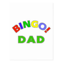 Bingo Dad Post Card